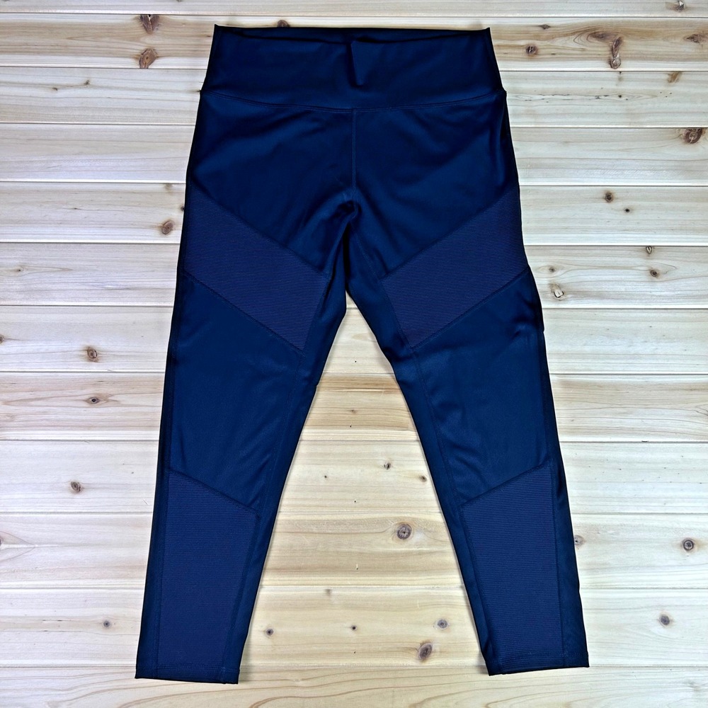 Zyia Active Leggings Womens 31 Black Moto Performance Activewear Leggings